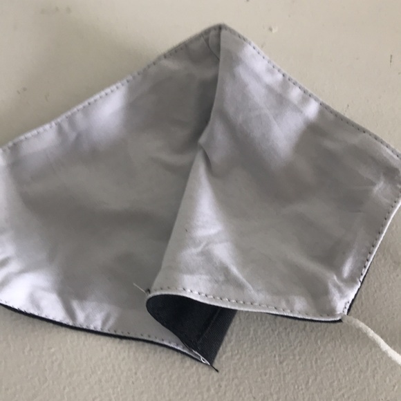 Set of 5 black cotton fabric face masks / washable/ eco friendly NEW - Picture 3 of 3